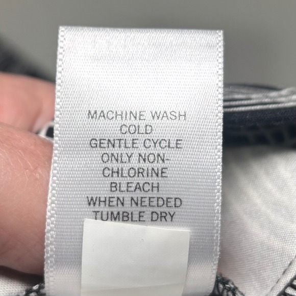 Banana Republic Factory Black White‎ Print Miniskirt 10 Circles Cotton Blend - Picture 9 of 9